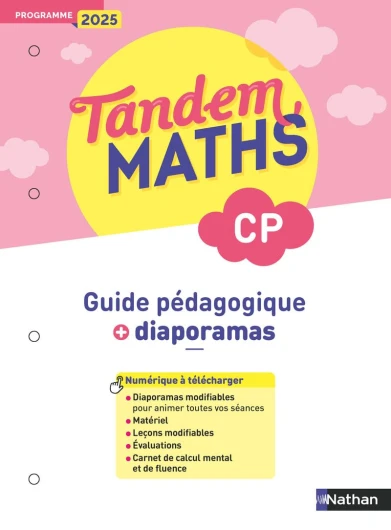 Tandem - Guide pédagogique + Diaporamas CP: Programme 2025